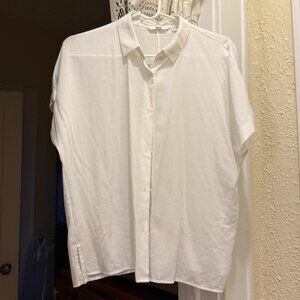 uniqlo rayon short sleeve blouse